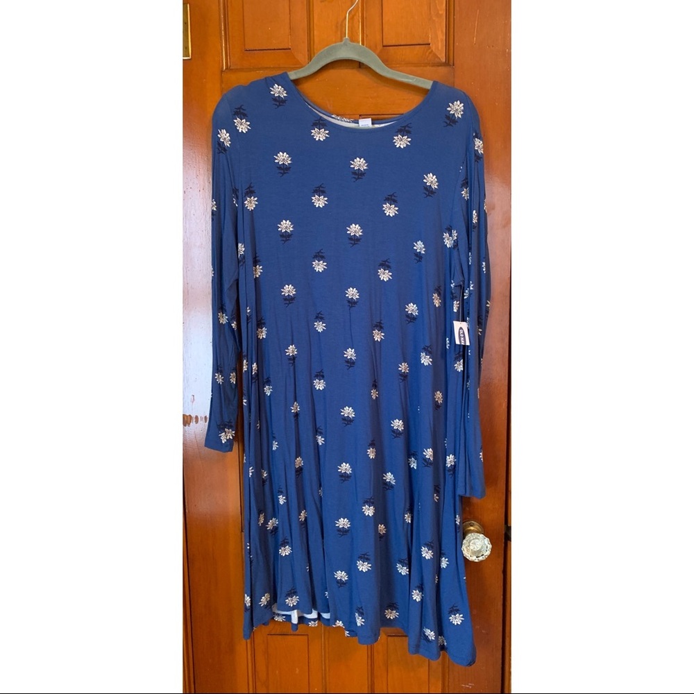 Old Navy Long Sleeve Jersey Swing Dress